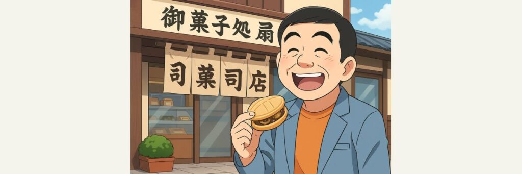林家たい平が訪れた船橋の和菓子店「御菓子処 扇屋」