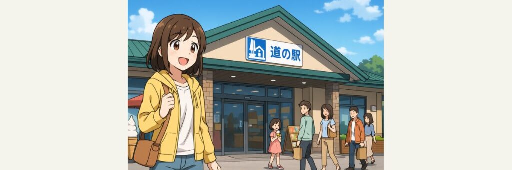 番組出演者による道の駅グルメ体験