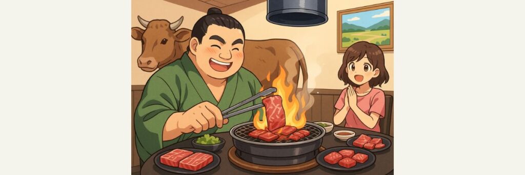 豊昇龍が味わった「しあわせ絆牛」の魅力