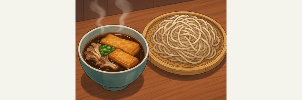 日本橋「長寿庵」舞茸きつねそばとは