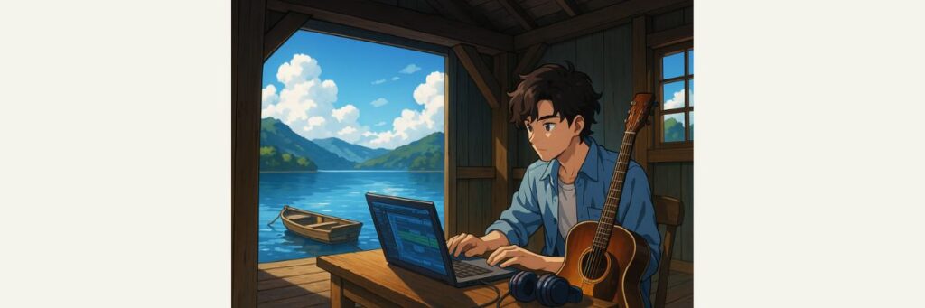 十和田湖ボートハウス（音楽制作ロケ地）