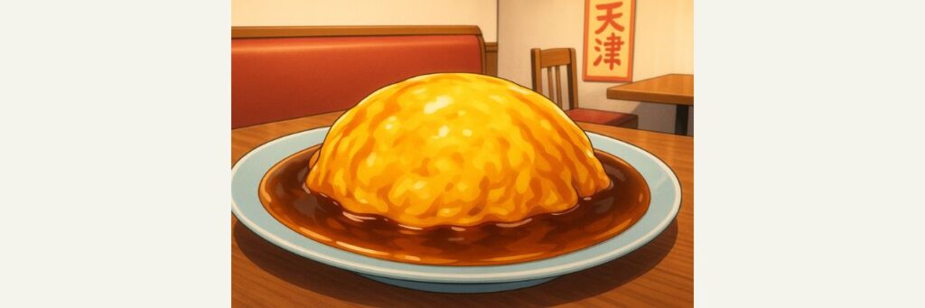 秘宝天津飯とは?ふわふわ卵×計量カップ演出