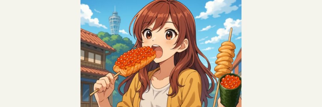番組で紹介された江の島の食べ歩きグルメ