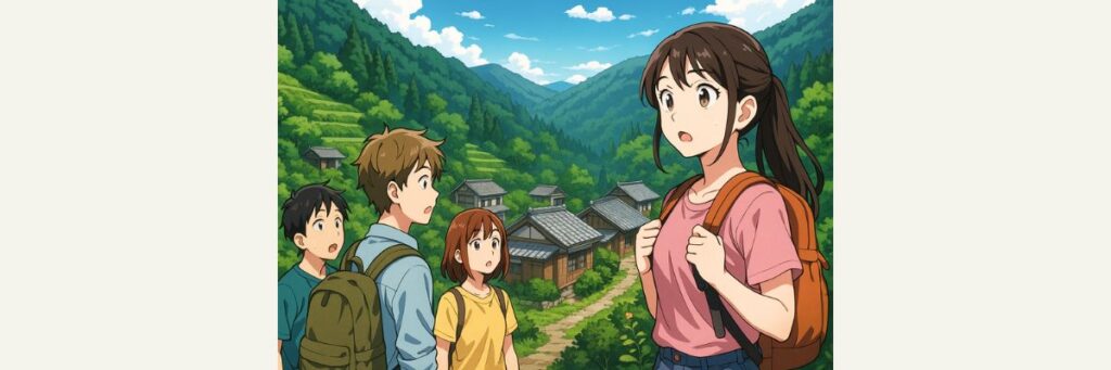 住民の男性の背景