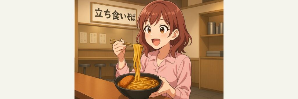 立ち食いそば店カレーの進化