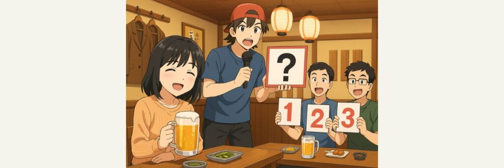 高田馬場で繰り広げられた居酒屋クイズの模様
