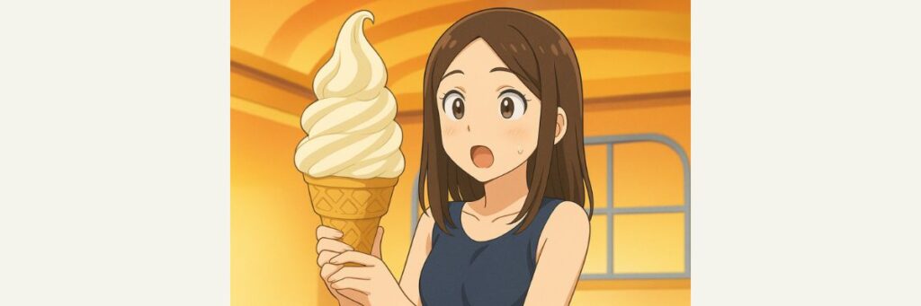 紹介されたソフトクリーム&シュークリーム