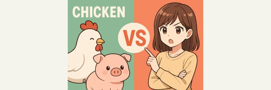 鶏肉 vs 豚肉の栄養比較