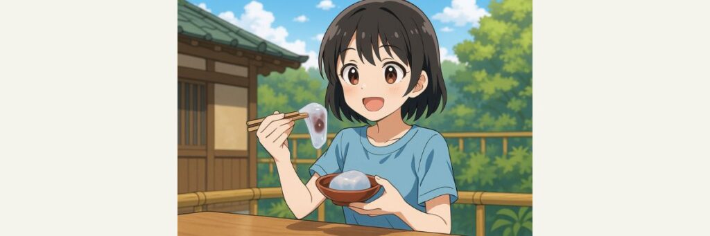 冷たくてモチモチ「出町ふたばのみぞれ餅」