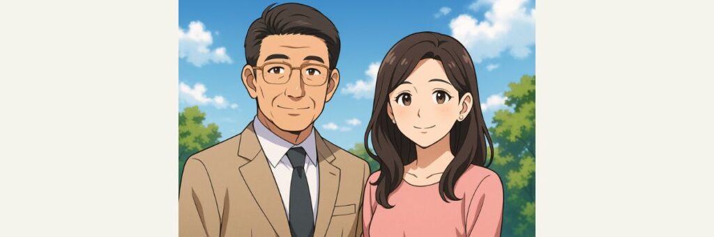 公式情報で分かること(結婚年・夫の年齢のみ)