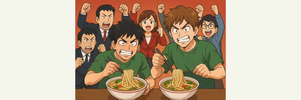 俳優軍団の挑戦:巨大おでんきしめん鍋