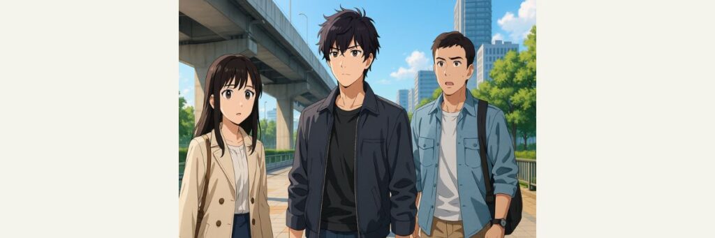 第1話の移動・屋外ロケ地(広域)