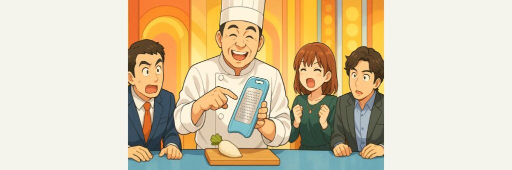 最新回の見どころ：買うor買わない？菜箸・包丁・スライサー