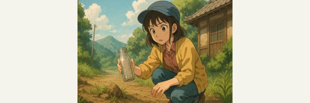 牛乳瓶発見の経緯と“牧場名”の手がかり