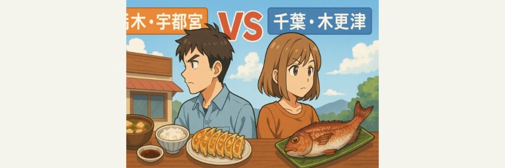 栃木・宇都宮VS千葉・木更津編の穴場グルメ