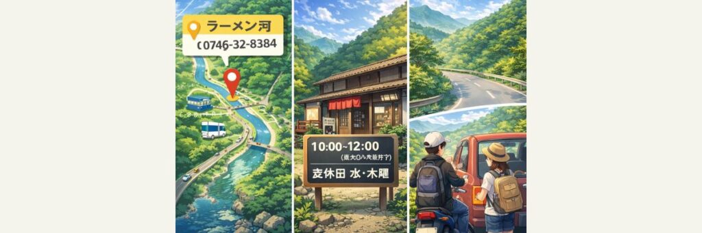 ラーメン河の店舗情報まとめ（奈良・吉野町）