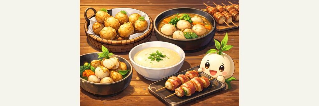 番組で登場した「くわいフルコース」