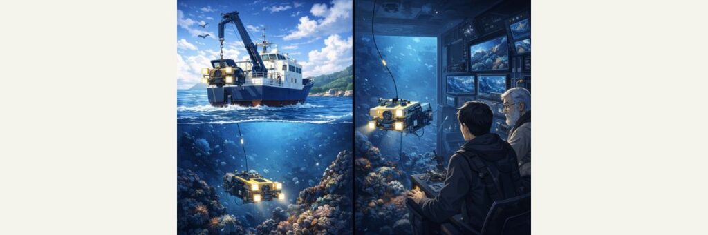 沖縄の深海1000mをどう調べる？深海ドローン調査の要点