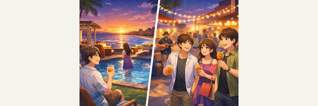 1日目の定番ど真ん中(ワイキキ〜公園ピクニック)