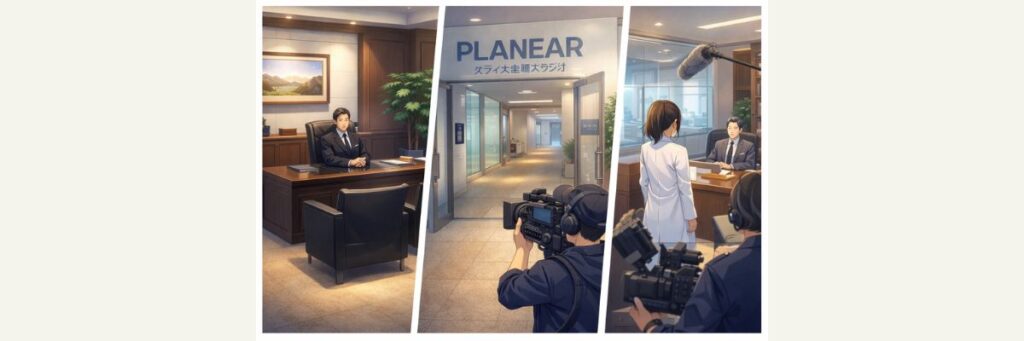 院長室はどこ？スタジオ撮影の場所