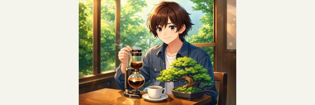 愛知編② 盆栽を愛でながらコーヒーを楽しむカフェ