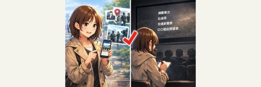 聖地巡礼のアクセスと回り方（仙台編）