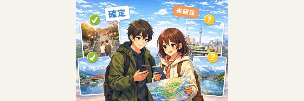 聖地巡礼モデル（東京→群馬→富山の組み立て方）