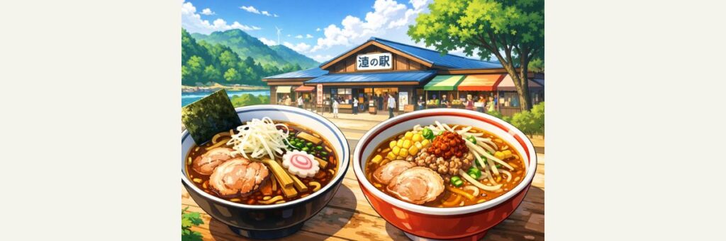 ドア×ドアクエストで特集された道の駅ラーメンとは