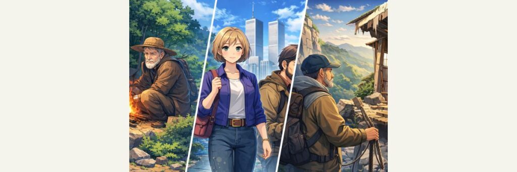 廃旅館で暮らす男性の人生背景