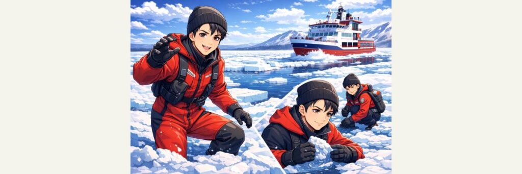 橘ケンチが体感した知床の流氷体験