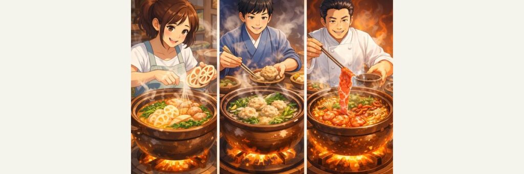 プロにマナブ|土鍋で作る「家鍋」レシピ3本柱