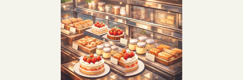 看板メニューと人気スイーツ