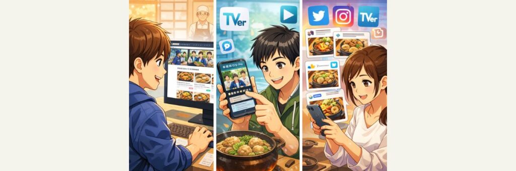 公式で確認する方法|レシピ・見逃し視聴の最短ルート