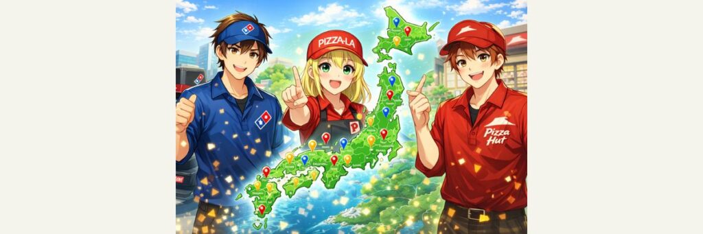 番組で紹介されたデリバリーピザ3大チェーン