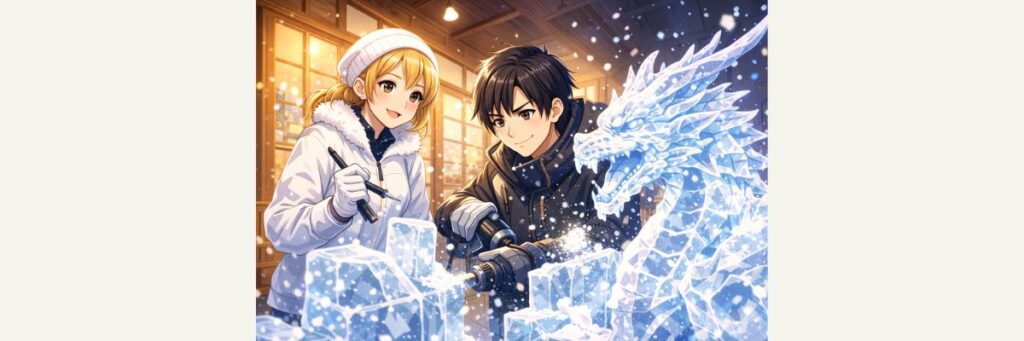 番組で話題になった氷彫刻作品と見どころ