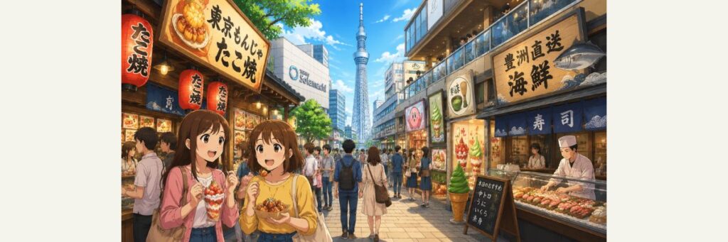 スカイツリーの絶景を楽しめる話題スポット